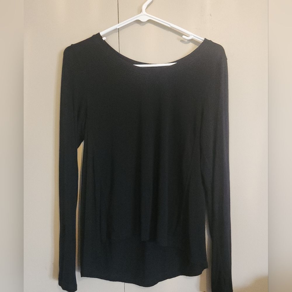 T62  Zyia Active black athletics activate long sleeved top Size Medium - Picture 2 of 15